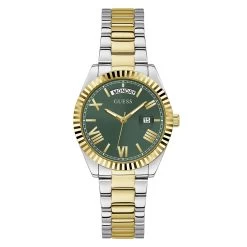 Womens Guess Two-Tone Coin Edge Bezel Watch - GW0308L5