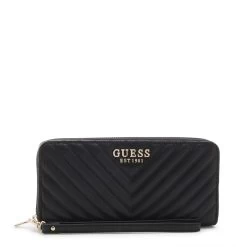 GUESS Adam Zwarte Ritsportemonnee SWQG86-90460-BLA