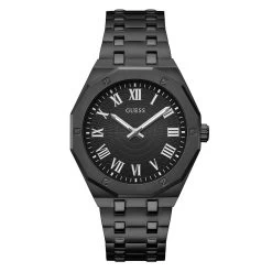 Mens Guess Black Octagonal Case Watch - GW0575G3