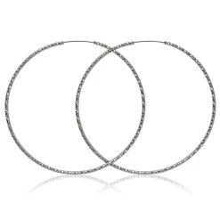 Guess Silver-Tone Hoop Earrings