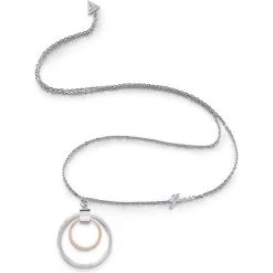 Guess Eternal Circles Necklace - Grey/Silver/Rose Gold