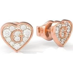 Guess G Shine Earrings - Rose Gold/Transparent