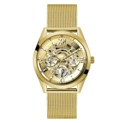 Mens Guess Gold-Tone Stainless Steel Watch - GW0368G2