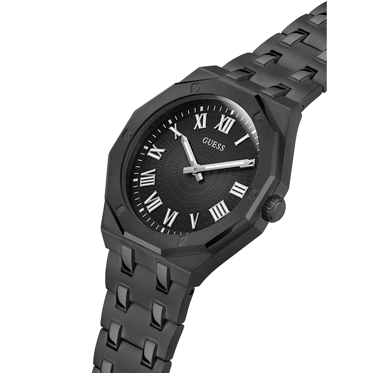 Mens Guess Black Octagonal Case Watch - GW0575G3 - Image 4