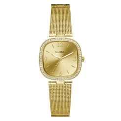 Guess Gold-Tone Stainless Steel W/Crystals Watch-GW0354L2