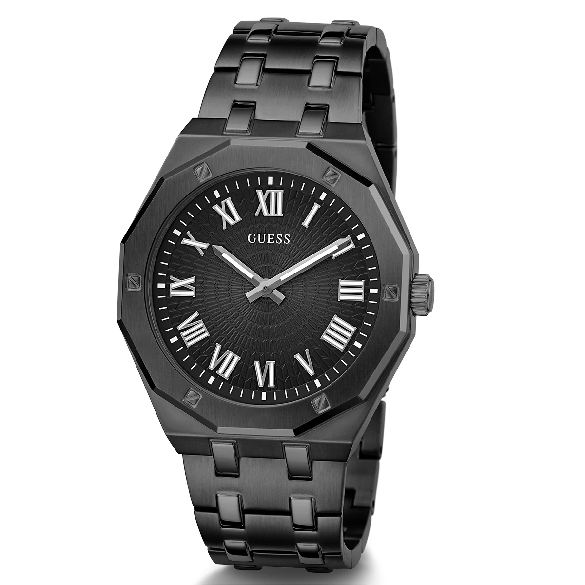 Mens Guess Black Octagonal Case Watch - GW0575G3 - Image 5