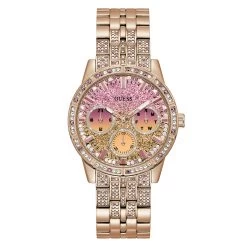 Guess Rose Gold/Multi Dial With Crystals Watch - GW0365L3
