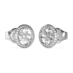 GUESS Life In 4G Silver Coloured Ear Studs JUBE02136JWRHT-U