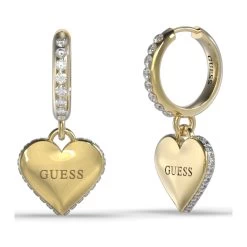 GUESS Falling In Love Gold Coloured Drop Earrings JUBE02236JWYGT-U