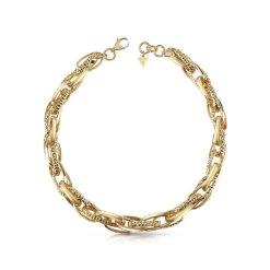 GUESS Enchainted Gold Coloured Necklace JUBN01369JWYGT-U (Length: 40.60 - 45.60 Cm)