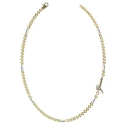 GUESS Pop Links Gold Coloured Necklace JUBN01412JWYGWHT-U (Length: 43.20 Cm)